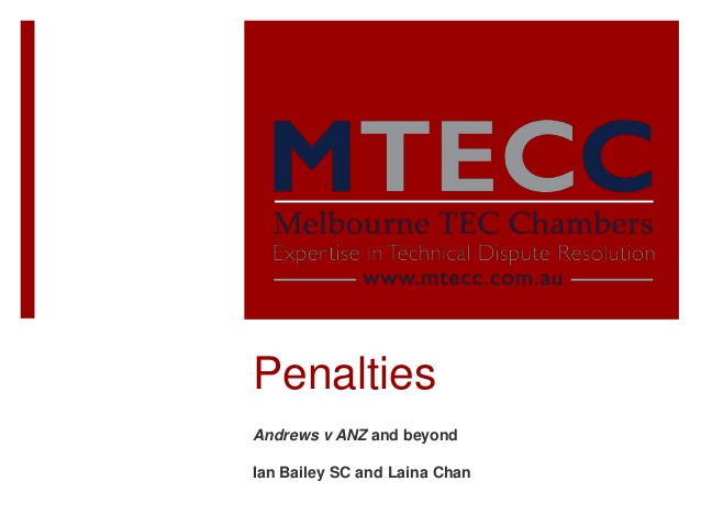 the law of penalties anz v andrews and beyond 1 638